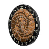 インとヤン木製ダーツボードと数字 ダーツボード (正面右)