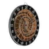 インとヤン木製ダーツボードと数字 ダーツボード (正面左)