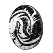 インとヤン白と黒の龍 ダーツボード (正面右)