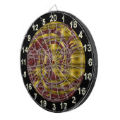 インとヤン赤と黄色のドラゴンダーツボード ダーツボード (正面右)