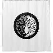 インとヤン輪に日本のイチョウを抱く シャワーカーテン (正面)