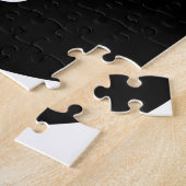 インとヤン(インヤン、陰陽、陰陽)。 ジグソーパズル (側面)