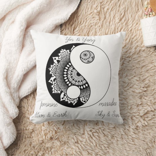 インとヤン クッション (ブランケット)