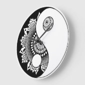 インとヤン ラージ壁時計 (傾斜)