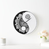 インとヤン ラージ壁時計 (ホーム)