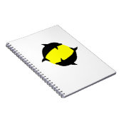 インと可愛いイルカを太陽に ノートブック (右側)