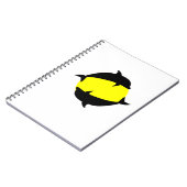 インと可愛いイルカを太陽に ノートブック (左側)