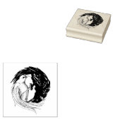 インと楊鳩とクロウバードアートゴムスタンプ ラバースタンプ (押印)