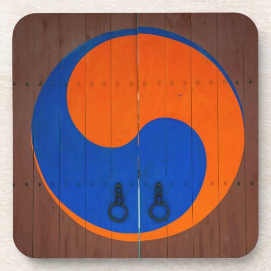 インと陽の記号（韓国） コースター (正面)