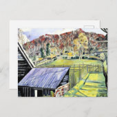 インの後ろ、ランドスケープ絵画ズ・バイ・ポール・ナッシュ ポストカード (正面/裏面)