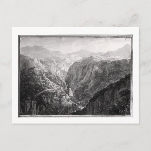 インアットデビルズブリッジからのシーンと秋 ポストカード (正面)