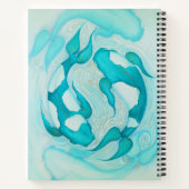 インアンドヤンコイカープアートプリント ノートブック (裏面)