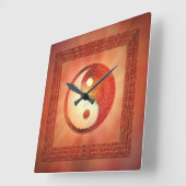 インウントヤン スクエア壁時計 (傾斜)