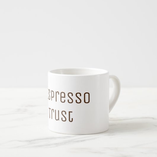 インエスプレッソIトラストおもしろいタイポグラフィコーヒーマグ エスプレッソカップ (正面右)