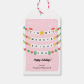 インエラメリーートレンディーフレンドシップブレスレットクリスマス ギフトタグ (正面)