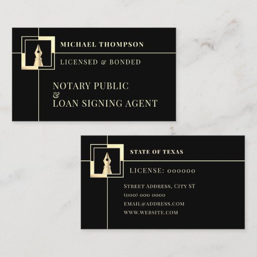 インエレガントクペンロゴプロフェッショナル  名刺 (正面/裏面)