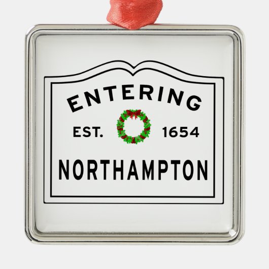 インエントノーサンプトンマサチューセッツ金属オーナメント メタルオーナメント (正面)