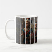 インカの戦士パネル コーヒーマグカップ (左)