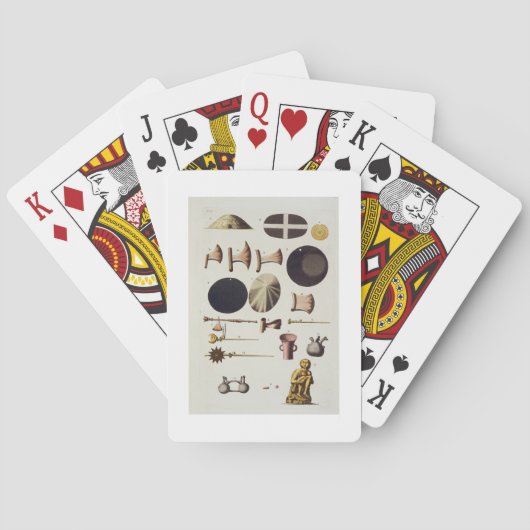 インカの道具と工芸品、ペルー、『ル・コスチュームA』 トランプ (裏面)