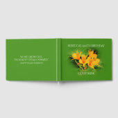 インカエレガントス100誕生日のユリ ゲストブック (全面)