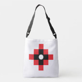 インカスタイリッシュクロス幾何学デザイン クロスボディバッグ (裏面)