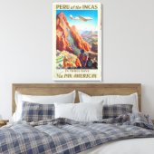 インカスヴィンテージ旅行ポスターアートのペルー キャンバスプリント (インサイチュ (寝室))
