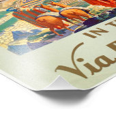 インカスヴィンテージ旅行ポスターアートのペルー フォトプリント            (角)