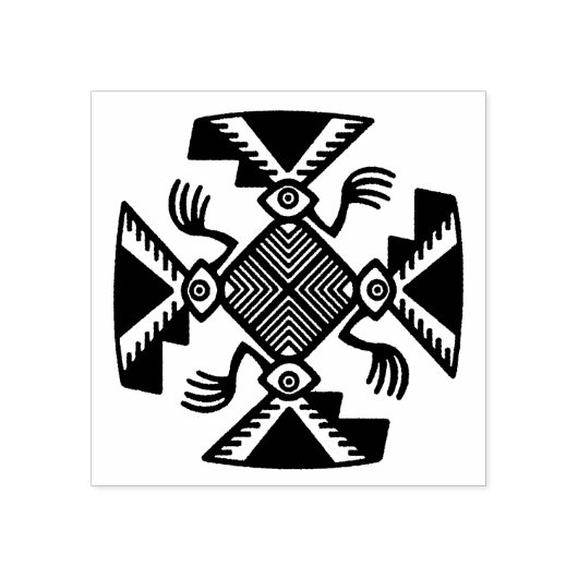 インカデザインゴム印、ペルーデザイン印 ラバースタンプ (インプリント)