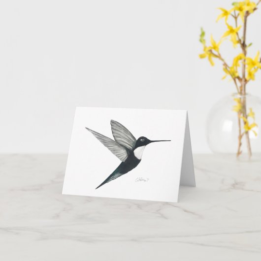 インカハチドリ カード (黄色い花)