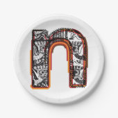 インカレターN芸術的レタリング紙プレート ペーパープレート (正面)