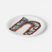 インカレターN芸術的レタリング紙プレート ペーパープレート (アングル)