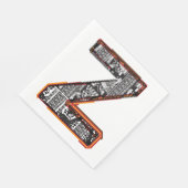 インカレターZフォント芸術的ナプキンス スタンダードランチョンナプキン (角)