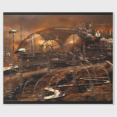 インカレッモダンセント建築士都エレガント市     ラッピングペーパー (フラット)