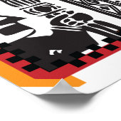 インカ文字Z芸術的フォントポスター ポスター (角)