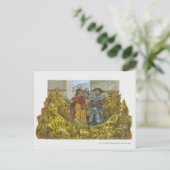 インカ皇帝アタワアルパの隣のフランシスコ・ピサロ ポストカード (スタンド正面)