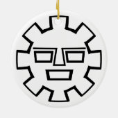 インカ神 セラミックオーナメント (裏面)