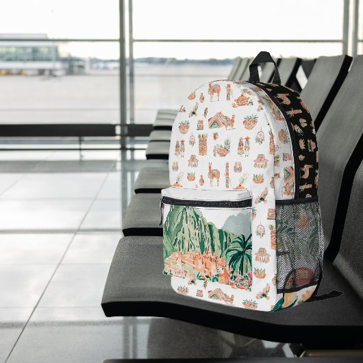 インカ精神 | キュート図解入りの、写真付きのペルー プリントバックパック