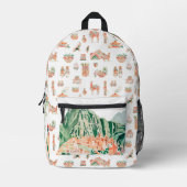 インカ精神 | キュート図解入りの、写真付きのペルー プリントバックパック (正面)