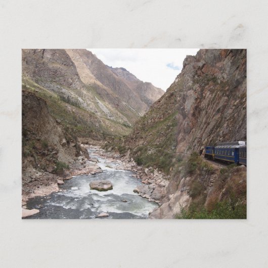 インカ鉄道でマチュピチュ葉書へ ポストカード (正面)