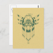 インカ鳥タトゥーのはがき ポストカード (正面/裏面)