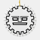 インカ・サン・ゴッド セラミックオーナメント (裏面)