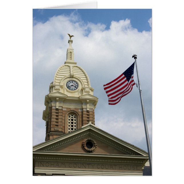 インガム郡コートハウス – ミシガン州メイスン (正面)