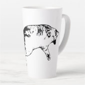 インキよくはしゃぐングの素晴らし驚き カフェラテマグ (右アングル)