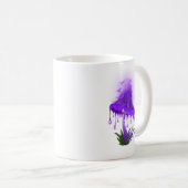 インキエレガントキャップ白熱［赤熱］光を放つパープルマッシュルームマグ コーヒーマグカップ (正面右)