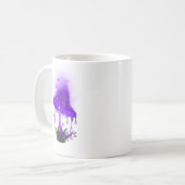 インキエレガントキャップ白熱［赤熱］光を放つパープルマッシュルームマグ コーヒーマグカップ (正面左)