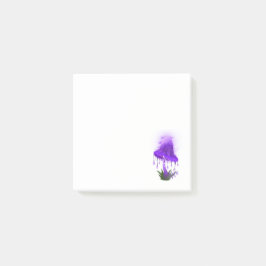インキエレガントー帽白熱［赤熱］光を放つ紫キノコ ポストイット
