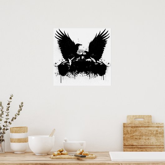 インキカラス ポスター (キッチン)