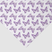 インキバタフライアートパープルホワイトティッシュペーパー 薄葉紙 (詳細)