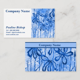 インキフラワーズブルー名刺 名刺