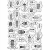 インキムシ及び甲虫 シール (正面)